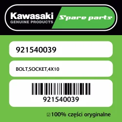 Śruba imbusowa 4X10 Kawasaki Darmowy zwrot