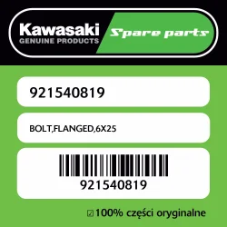 Śruba z kołnierzem 6X25 Kawasaki Hit sprzedaży