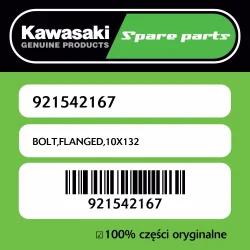 Nie przegap Śruba z kołnierzem 10X132 Kawasaki