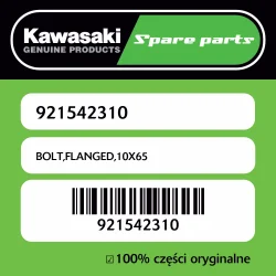 Niska cena Śruba z kołnierzem 10X65 Kawasaki