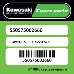 Owiewka boczna lewa M.S.BLACK Kawasaki Tani