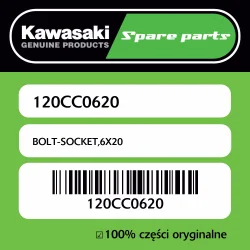 Śruba imbusowa 6X20 Kawasaki Dostępne od ręki