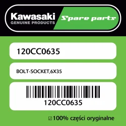 Łatwy zwrot Śruba imbusowa 6X35 Kawasaki