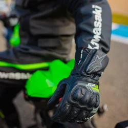 Premium Rękawice skórzane męskie Lucca Kawasaki
