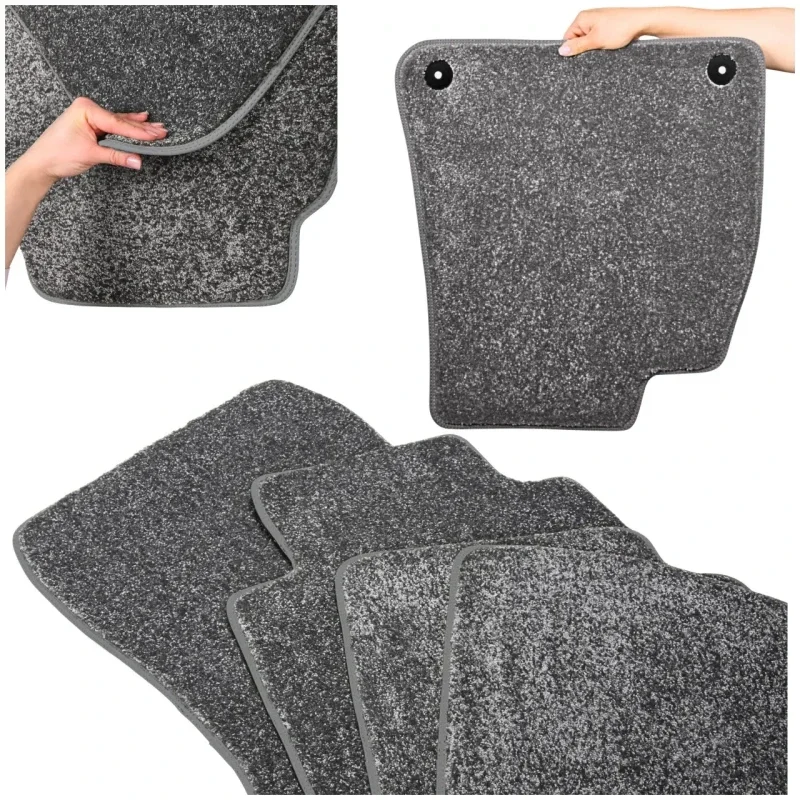 Dywaniki Samochodowe Welurowe Volvo XC60 II 2017-...r Royal Komplet Szare Ostatnia szansa